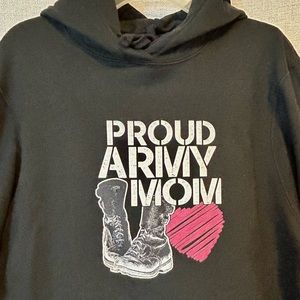 “Proud Army Mom” Hoodie Sweatshirt- small